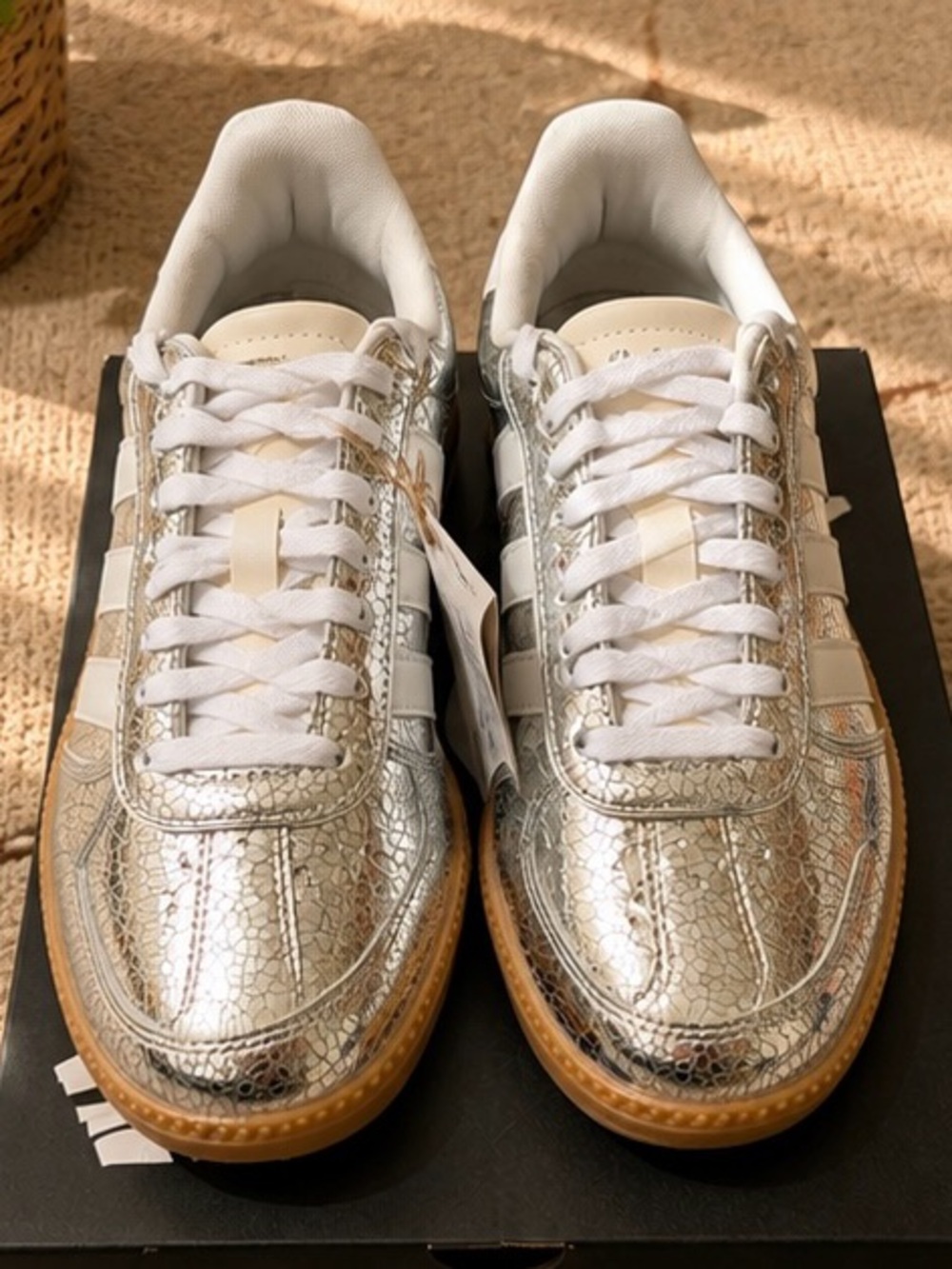 adidas Breaknet Sleek  Womens Silver Sneakers Casual Shoes SB1158-LA7786 - Picture 3 of 4